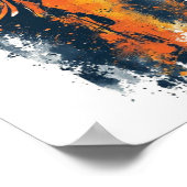 afrikanische abstrakte Kunst Poster (Ecke)