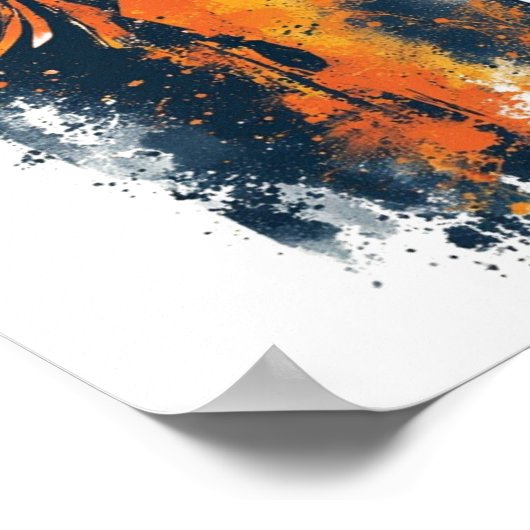 afrikanische abstrakte Kunst Poster (Ecke)