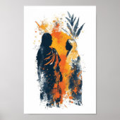 afrikanische abstrakte Kunst Poster (Vorne)