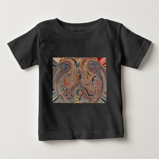 Afrikanische Abstrakte Kunstdrucke Baby T-shirt (Vorderseite)