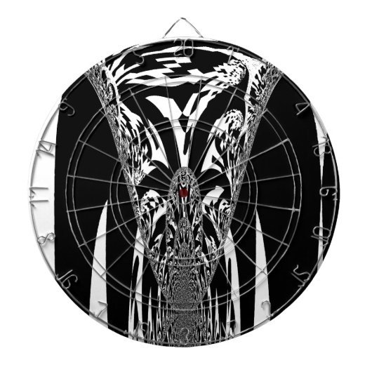 Afrikanische Abstrakte Kunstdrucke Dartscheibe (vorne)