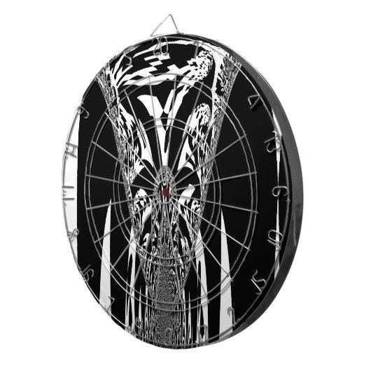 Afrikanische Abstrakte Kunstdrucke Dartscheibe (Vorderseite rechts)