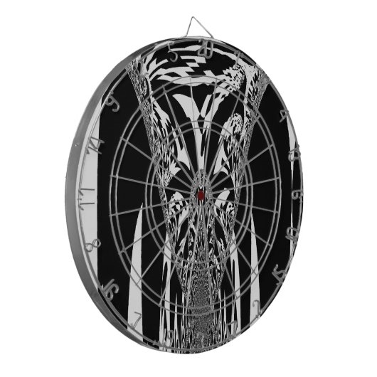 Afrikanische Abstrakte Kunstdrucke Dartscheibe (Vorderseite Links)