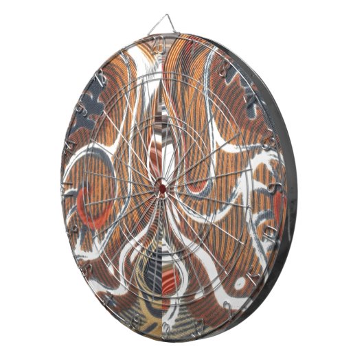 Afrikanische Abstrakte Kunstdrucke Dartscheibe (Vorderseite rechts)