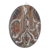 Afrikanische Abstrakte Kunstdrucke Dartscheibe (Vorderseite Links)