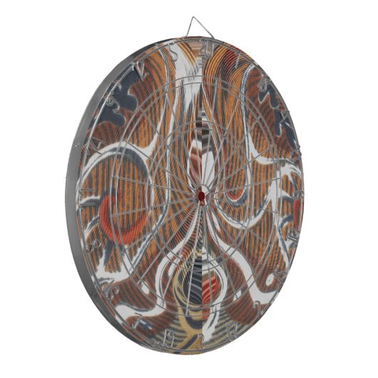 Afrikanische Abstrakte Kunstdrucke Dartscheibe (Vorderseite Links)