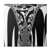 Afrikanische Abstrakte Kunstdrucke Fliese (Vorderseite)