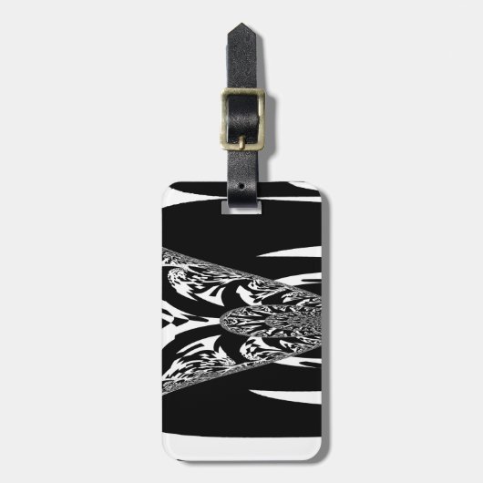 Afrikanische Abstrakte Kunstdrucke Gepäckanhänger (Vorderseite vertikal)