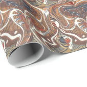 Afrikanische Abstrakte Kunstdrucke Geschenkpapier (Rolleneckpunkt)