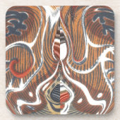 Afrikanische Abstrakte Kunstdrucke Getränkeuntersetzer (Vorderseite)