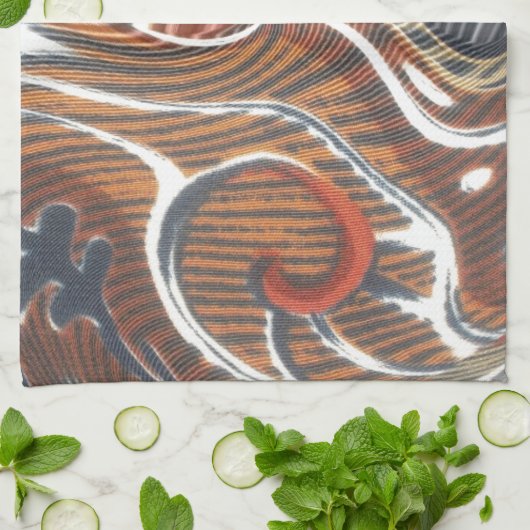 Afrikanische Abstrakte Kunstdrucke Handtuch (Gefaltet)