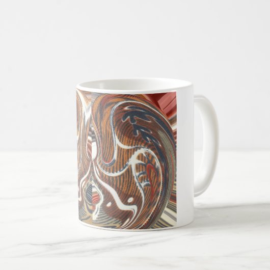Afrikanische Abstrakte Kunstdrucke Kaffeetasse (VorderseiteRechts)