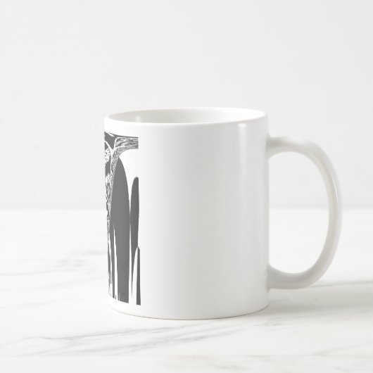 Afrikanische Abstrakte Kunstdrucke Kaffeetasse (Rechts)