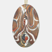 Afrikanische Abstrakte Kunstdrucke Keramik Ornament (Links)