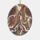 Afrikanische Abstrakte Kunstdrucke Keramikornament (Rechts)