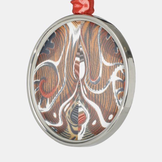 Afrikanische Abstrakte Kunstdrucke Ornament Aus Metall (Links)