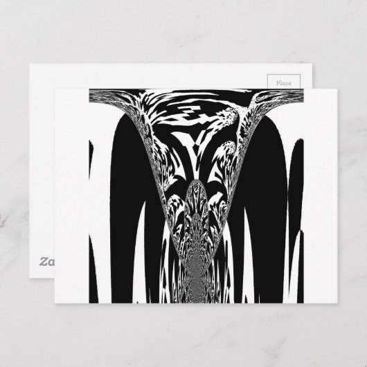 Afrikanische Abstrakte Kunstdrucke Postkarte (Vorne/Hinten)