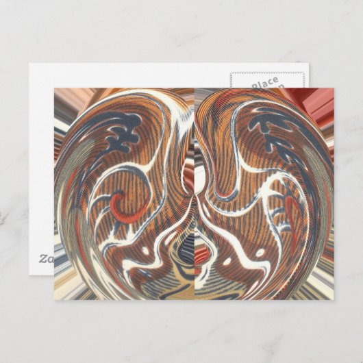 Afrikanische Abstrakte Kunstdrucke Postkarte (Vorne/Hinten)