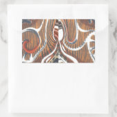 Afrikanische Abstrakte Kunstdrucke Rechteckiger Aufkleber (Tasche)