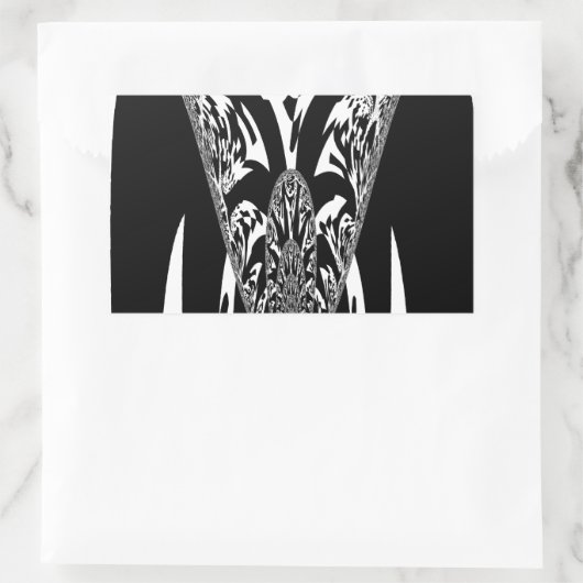 Afrikanische Abstrakte Kunstdrucke Rechteckiger Aufkleber (Tasche)