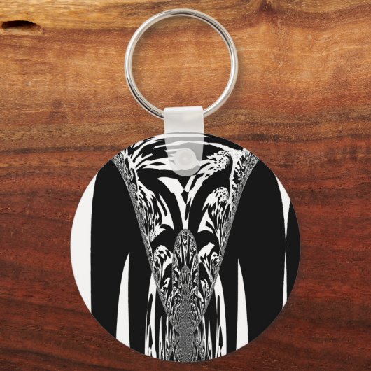 Afrikanische Abstrakte Kunstdrucke Schlüsselanhänger (Vorderseite)