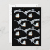 Afrikanische Abstrakte Postkarte (Vorne/Hinten)