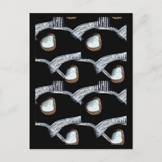 Afrikanische Abstrakte Postkarte (Vorderseite)