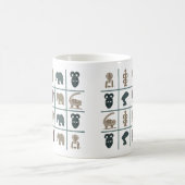 Afrikanische abstrakte Stammeskunst Kaffeetasse (Mittel)