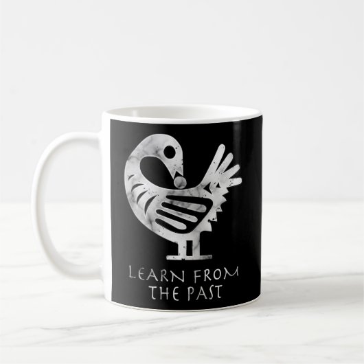 Afrikanische Adinkra Sankofa Aka lernen aus der Ve Kaffeetasse (Links)