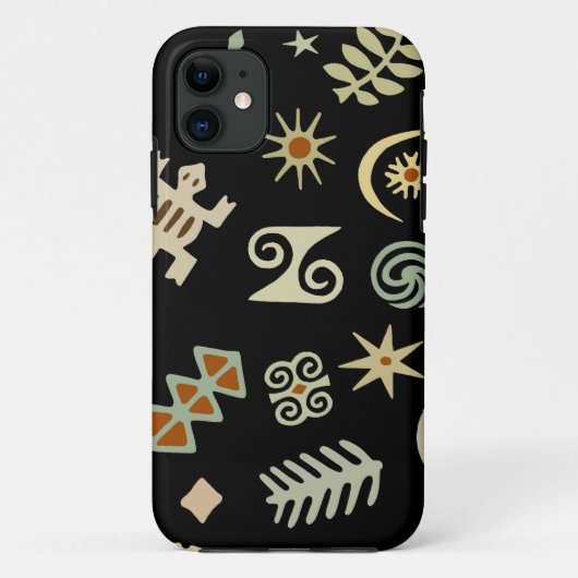Afrikanische Adinkra-Symbole Case-Mate iPhone Hülle (Rückseite)