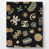 Afrikanische Adinkra-Symbole Fotoplatte (Vorderseite)