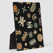 Afrikanische Adinkra-Symbole Fotoplatte (Seite)