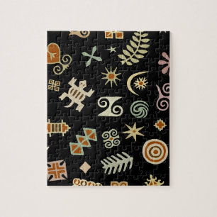Afrikanische Adinkra-Symbole Puzzle
