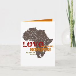 Afrikanische Adoption - Karten für die Ankündigung