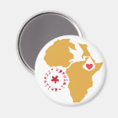 Afrikanische Adoption Magnet (Vorderseite/Rückseite)