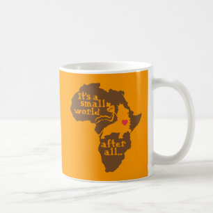 Afrikanische Adoptions-kleine Welt Kaffeetasse