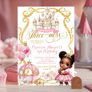 Afrikanische Afro Prinzessin Ihre Königliche Dreih Einladung