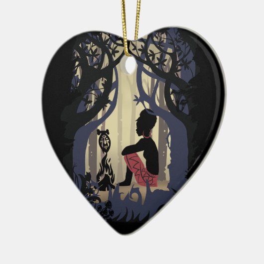 Afrikanische Alice im Wunderland Keramik Ornament (Links)