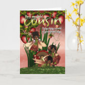 Afrikanische American Birthday Card - Cousin - Mon Karte (Gelbe Blume)