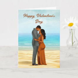 Afrikanische American Valentinstag Card Karte
