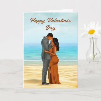 Afrikanische American Valentinstag Card Karte