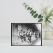 Afrikanische Amerikaner Wartete für das Schiff c19 Postkarte (Stehend Vorderseite)