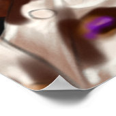 Afrikanische Amerikanerin Birthday Sign Poster (Ecke)