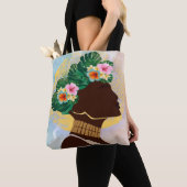 Afrikanische Amerikanerin Blumenkrone Tasche (Von Nahem)