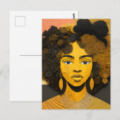 Afrikanische Amerikanerin Collage Postkarte (Vorne/Hinten)
