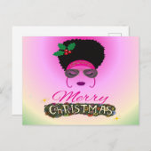 Afrikanische Amerikanerin Frohe Weihnachten (Vorne/Hinten)