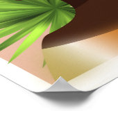 Afrikanische Amerikanerin Gold-Illustration Poster (Ecke)