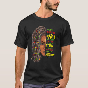 Afrikanische Amerikanerin Ich bin die Storm Black  T-Shirt
