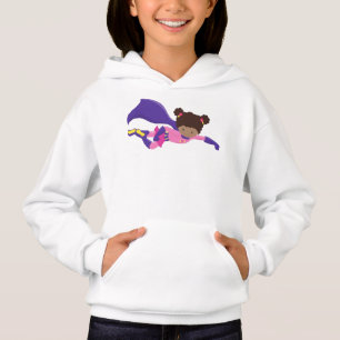 Afrikanische Amerikanerin, Kap, Superheld-Mädchen Hoodie