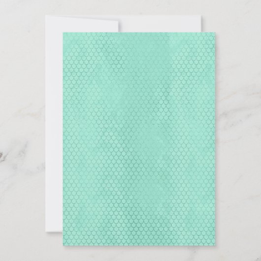 Afrikanische Amerikanerin Mermaid Birthday Einladung (Rückseite)